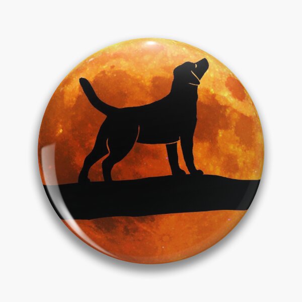 Artikelvorschau, Labrador Retriever Hund Silhouette Mond Labrador-Liebhaber entworfen und verkauft von alaechamlal.