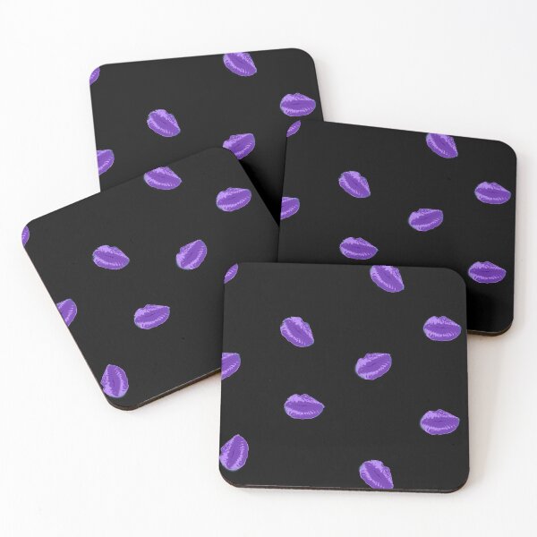 Item preview, Pucker Up - Black & Purple designed and sold by Aged 2 Perfection.