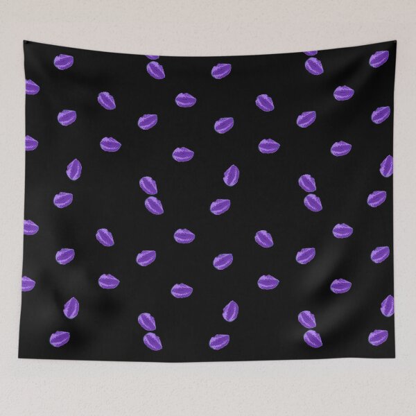 Item preview, Pucker Up - Black & Purple designed and sold by Aged 2 Perfection.