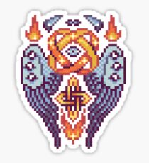 Pixel Print: Midsize Angel Sticker