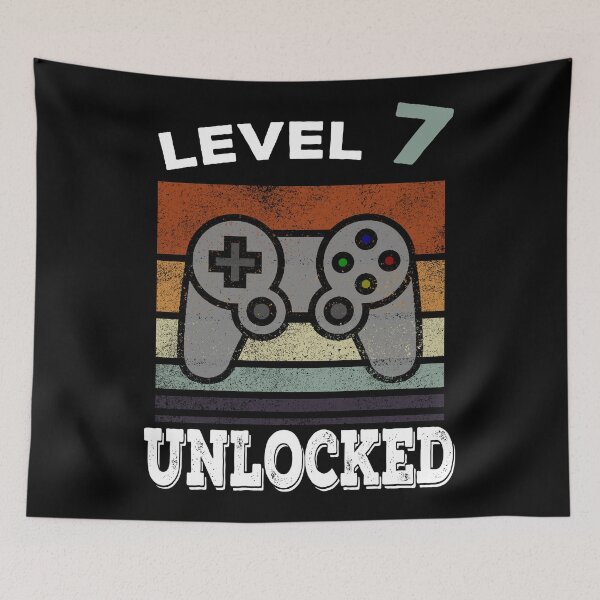 Item preview, Funny 7th Birthday Gaming Vintage Gift designed and sold by BetterLeo.