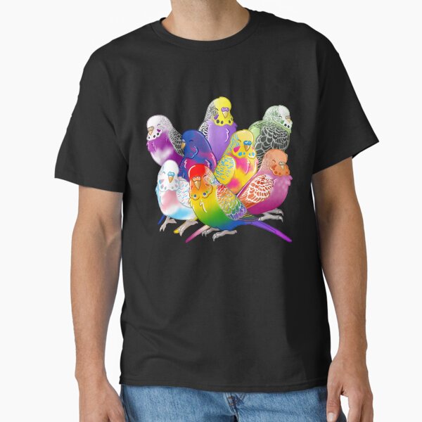 Item preview, Pride Budgie Group designed and sold by AdoraBirdArt.