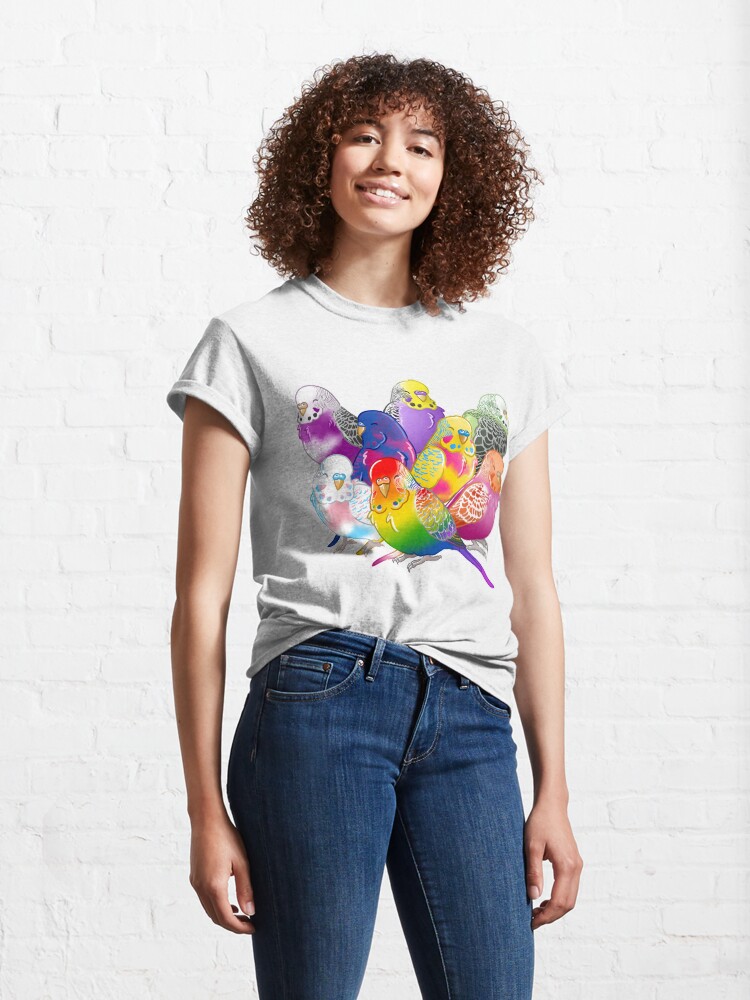 Alternate view of Pride Budgie Group Classic T-Shirt