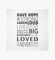 Seien Sie stark ... Inspirierend motivierend Zitate Tuch