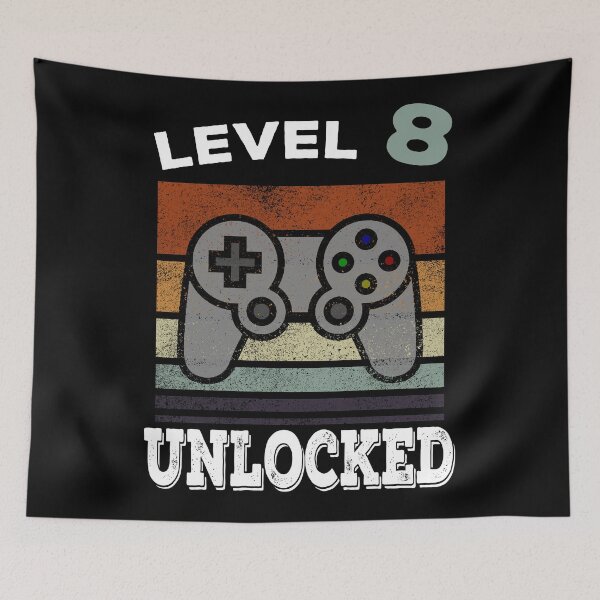 Item preview, Funny 8th Birthday Gaming Vintage Gift designed and sold by BetterLeo.
