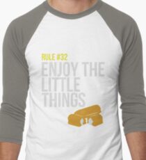 Zombie Survival Guide - Rule #32 - Enjoy the Little Things Men's Baseball ¾ T-Shirt