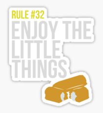 Zombie Survival Guide - Rule #32 - Enjoy the Little Things Sticker