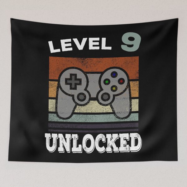 Item preview, Funny 9th Birthday Gaming Vintage Gift designed and sold by BetterLeo.