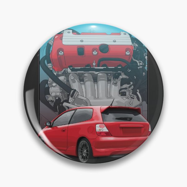 Item preview, Ep3 Civic red with K20 background designed and sold by ArtyMotive.