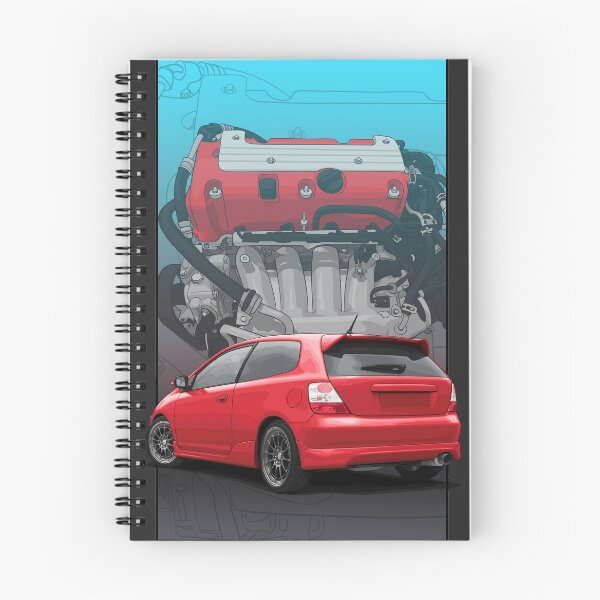 Item preview, Ep3 Civic red with K20 background designed and sold by ArtyMotive.