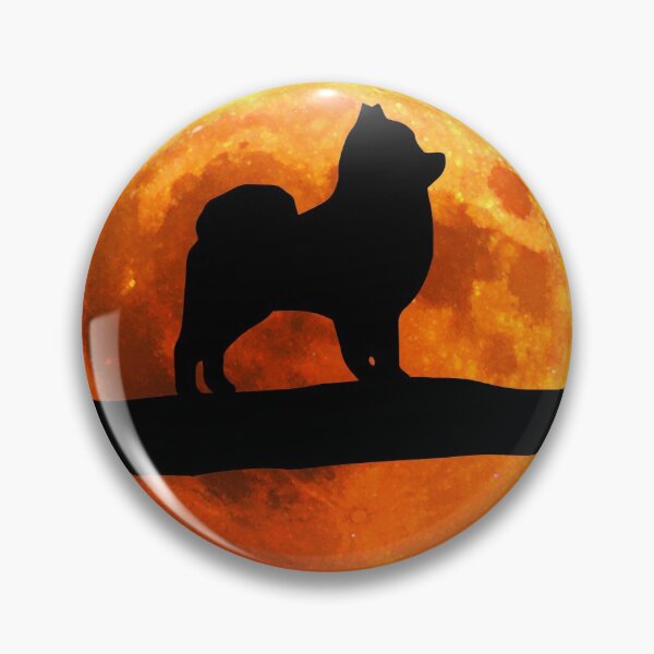 Item preview, Pomeranian Dog Silhouette Moon Pomeranian lover designed and sold by alaechamlal.
