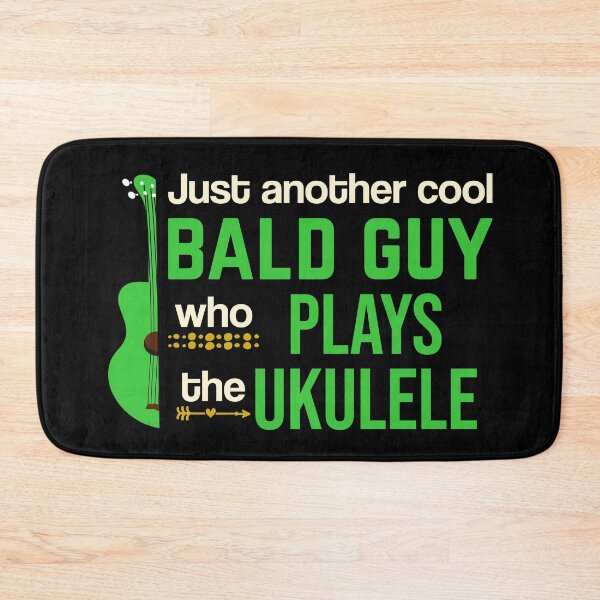 Item preview, Cool bald guy who plays ukulele designed and sold by DeliriousSteve.