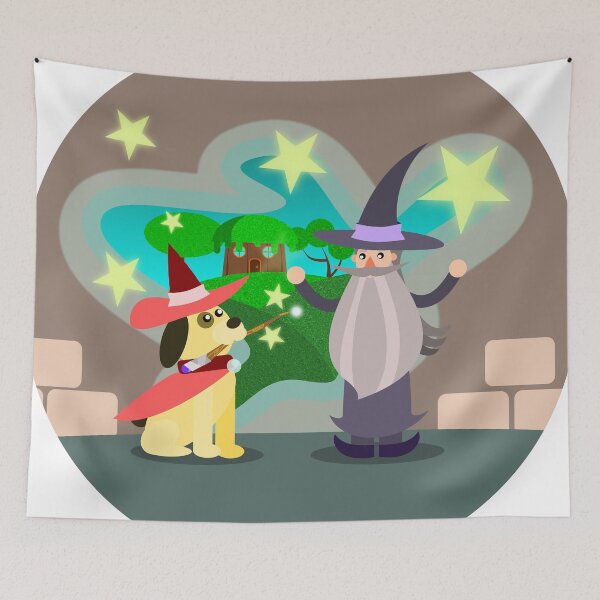 Item preview, The Wizard and the Dog designed and sold by CyclopsDesigns.