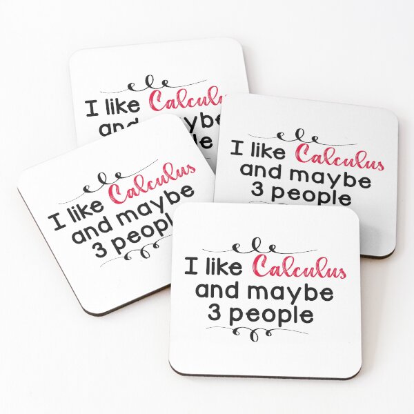 Item preview, I like calculus and maybe 3 people - Funny math joke, Birthday gift for math lovers designed and sold by LahcenIqbi.