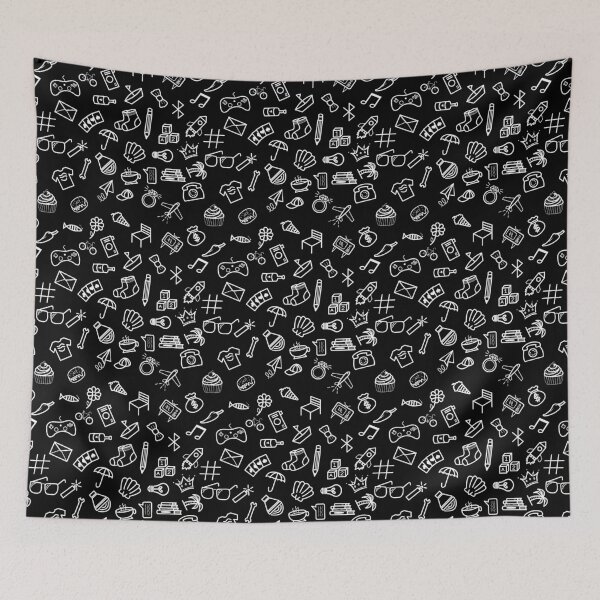 Item preview, Random Every Day Object Doodle Pattern designed and sold by 4U2NV-LDN.