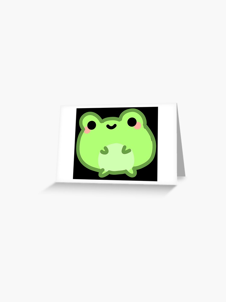 Kawaii Green Smiling Frog Bathroom Mat