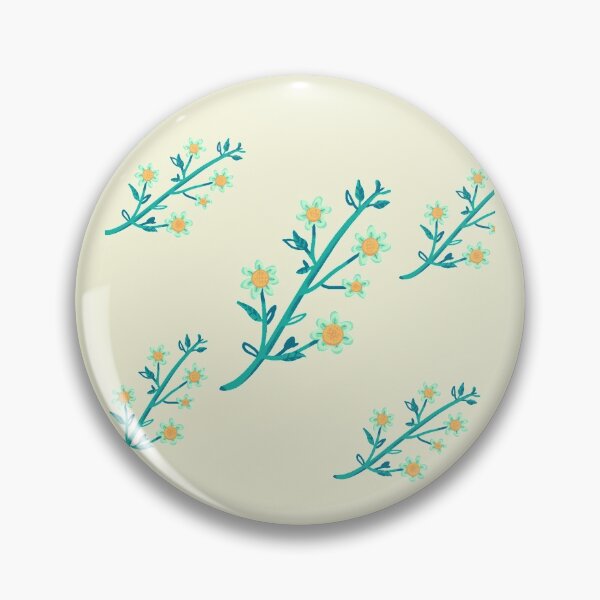 Item preview,  flashy pattern - Blue and yellow watercolor sampaguita flowers on beige background - designed and sold by Amalzaki.