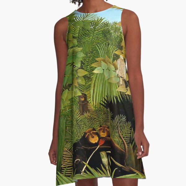 Henri rousseau -  Merry jesters A-Line Dress