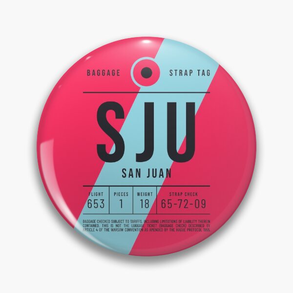 Item preview, Luggage Tag E - SJU San Juan Puerto Rico designed and sold by VoodooCircus.