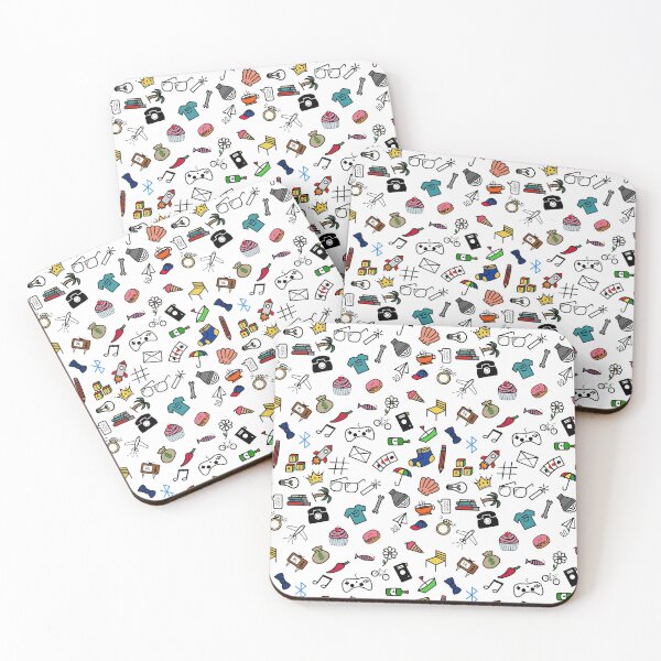 Item preview, Every Day Random Objects Doodle Pattern designed and sold by 4U2NV-LDN.