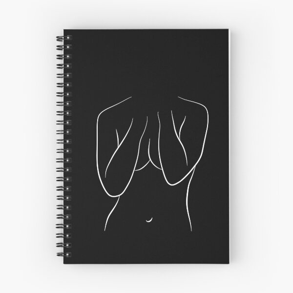 Item preview, Naked Girl Line Art Drawing - Bashful Brianna designed and sold by Melody Watson.