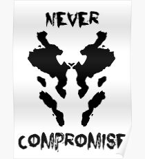 Niemals Rorschach Watchmen kompromittieren Poster