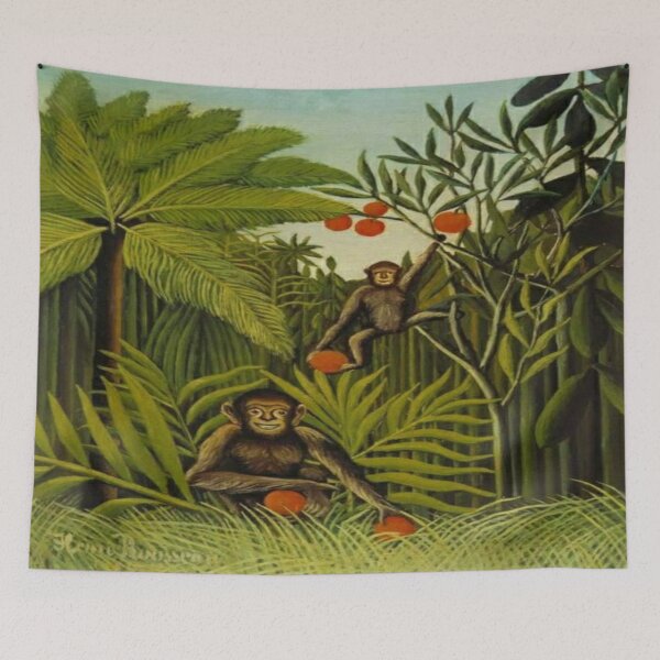 Artikelvorschau, Henri Rousseau - Die Affen im Dschungel entworfen und verkauft von Vivanne-art.