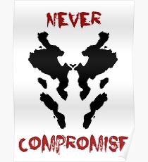 Niemals Rorschach Watchmen kompromittieren Poster