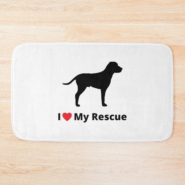 Item preview, I Love My Rescue Dog designed and sold by Banjoseph.