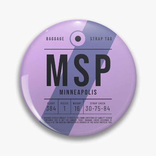 Item preview, Luggage Tag E - MSP Minneapolis USA designed and sold by VoodooCircus.