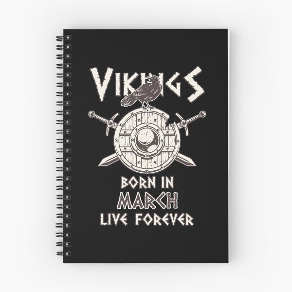 Item preview, Vikings Born In MARCH Live Forever designed and sold by anziehend.