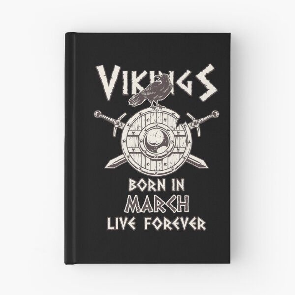 Item preview, Vikings Born In MARCH Live Forever designed and sold by anziehend.
