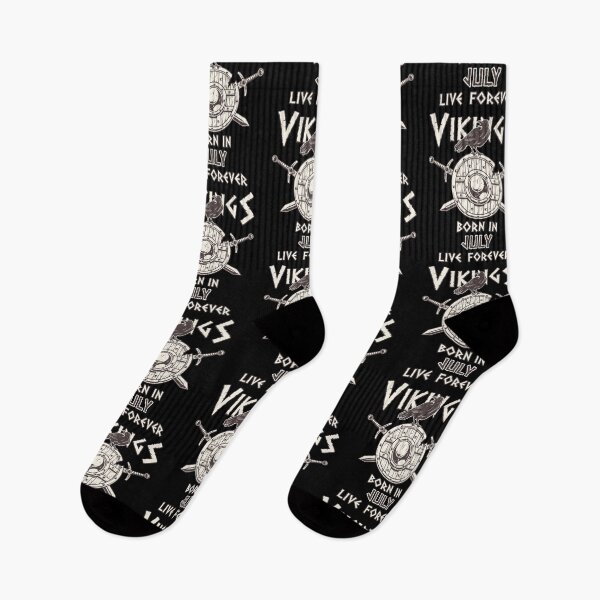 Item preview, Vikings Born In JULY Live Forever designed and sold by anziehend.
