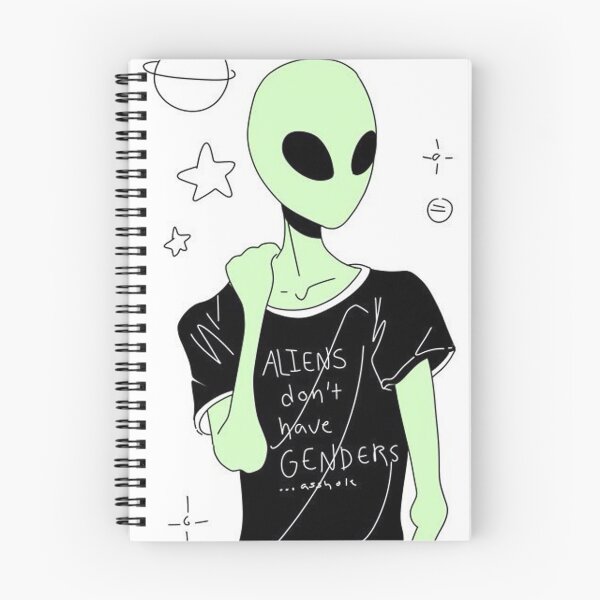 Item preview, Aliens Dont Have Genders Woke Alien Funny Design designed and sold by Sofia Jackson.