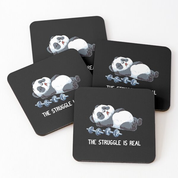 Item preview, Panda The Struggle Is Real Weightlifting Fitness Gym Funny designed and sold by emorestste.