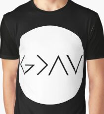Camiseta gráfica Dios es más grande que los altibajos