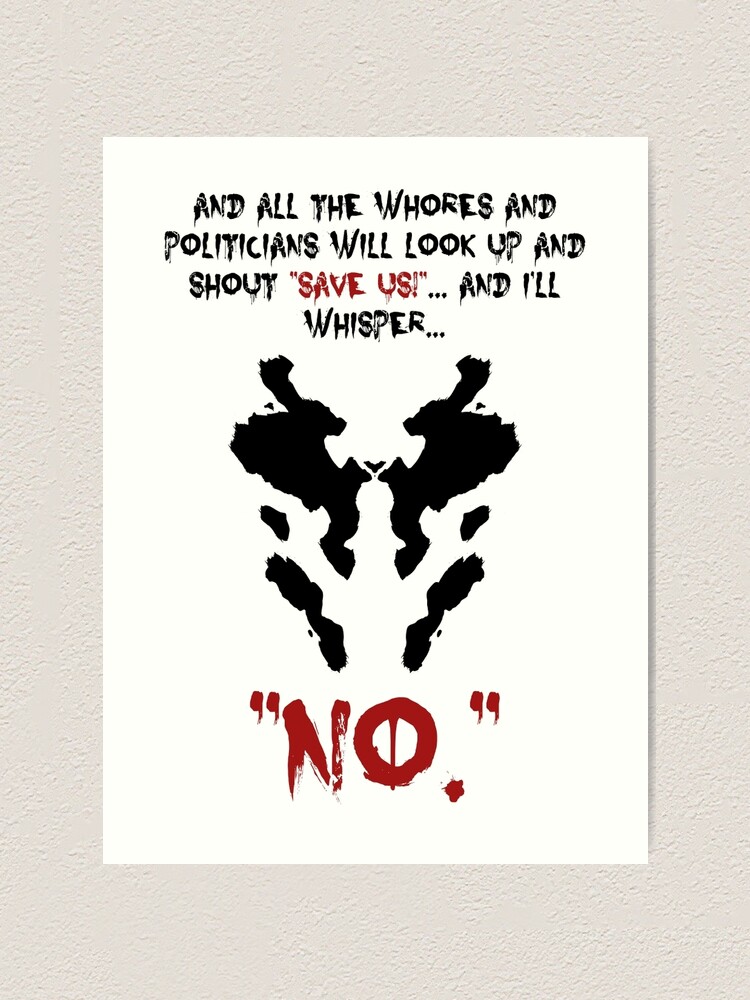 Rorschach watchmen quotes save us