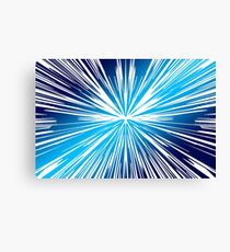 Blue Colorful Space Art Canvas Print
