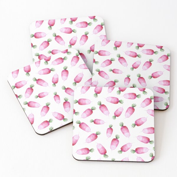 Item preview, Colorful fresh radish watercolor pattern on white designed and sold by AnjeseAnna.