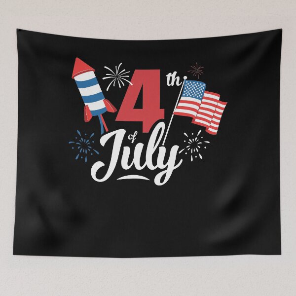 Item preview, 4th July Fireworks & USA Flag America Independence Day designed and sold by Lenny Stahl.