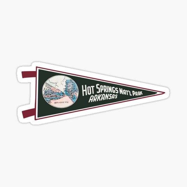 Item preview, Vintage Style Hot Springs National Park Pennant designed and sold by zsonn.