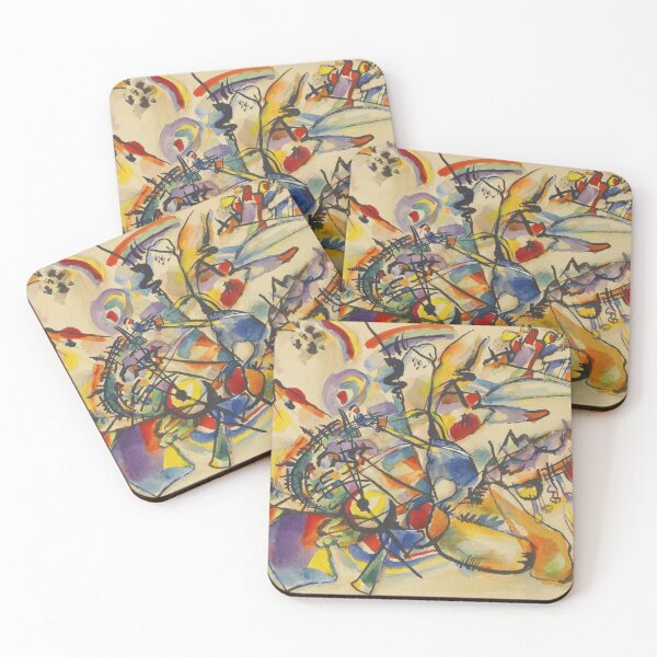Item preview, Beautiful vintage Vassily Kandinsky abstract painting art designed and sold by Vintage Designs +.