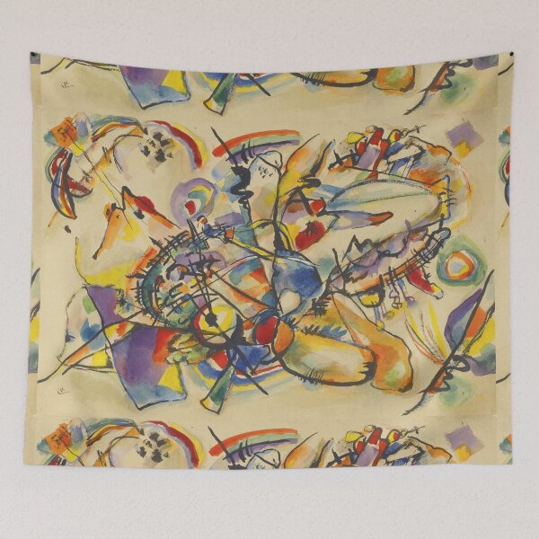 Item preview, Beautiful vintage Vassily Kandinsky abstract painting art designed and sold by Vintage Designs +.