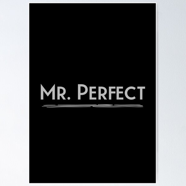 Mr Perfect Signboard Blue Stock Photo - Alamy