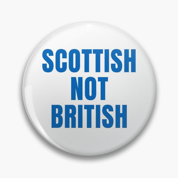 Item preview, Scottish not British - large blue font designed and sold by Indy2tees.
