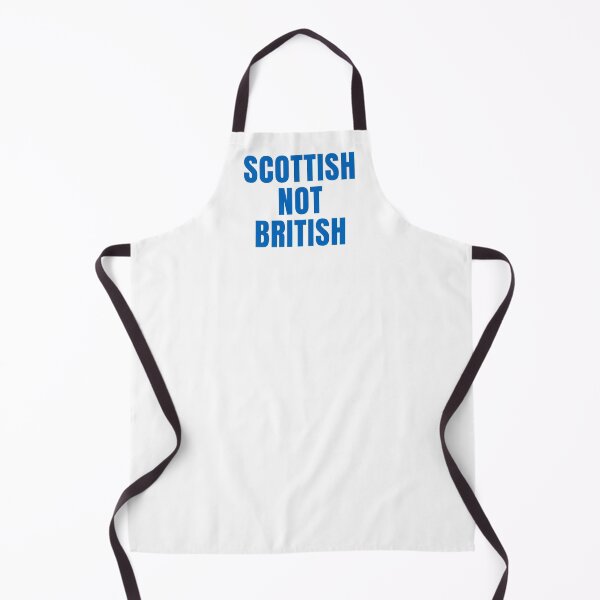 Item preview, Scottish not British - large blue font designed and sold by Indy2tees.