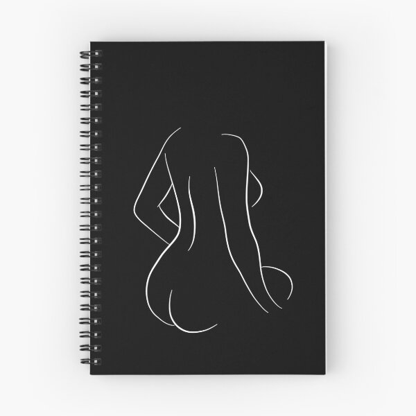 Item preview, Curvy Nude Line Drawing - Buxom Bria designed and sold by Melody Watson.