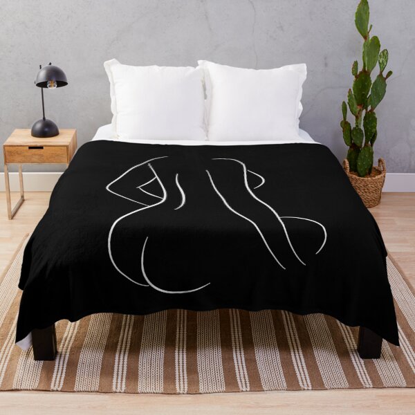 Item preview, Curvy Nude Line Drawing - Buxom Bria designed and sold by Melody Watson.