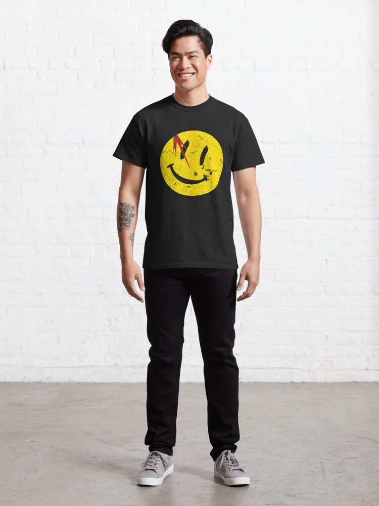 Alternate view of Watchmen Symbol Smile Vintage Classic T-Shirt