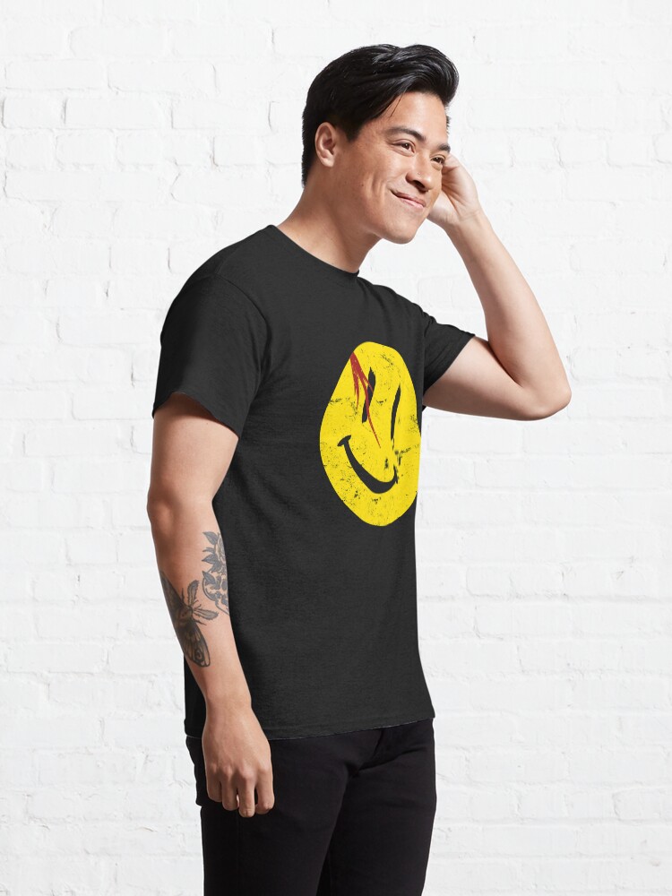 Alternate view of Watchmen Symbol Smile Vintage Classic T-Shirt